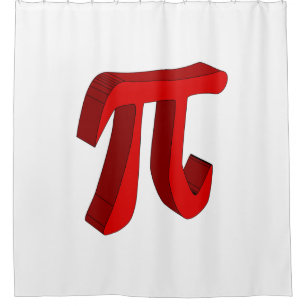 Pi the Constant In 3D Shower Curtain