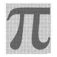 Pi to 10,000 Digits Poster Print