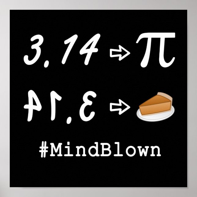 Pi vs. Pie Mind Blown!  Poster (Front)
