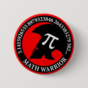 Pi Warrior 6 Cm Round Badge