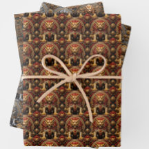 Pi Xiu Mythical Guardian Asian Art Sheet Gift Wrap