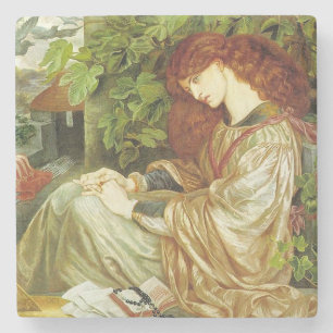 Pia De' Tolomei (Beautiful Italian Woman) Stone Coaster