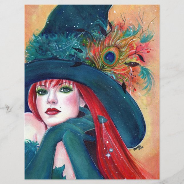 Pia Dora Halloween Witch Flyers by Renee (Front)