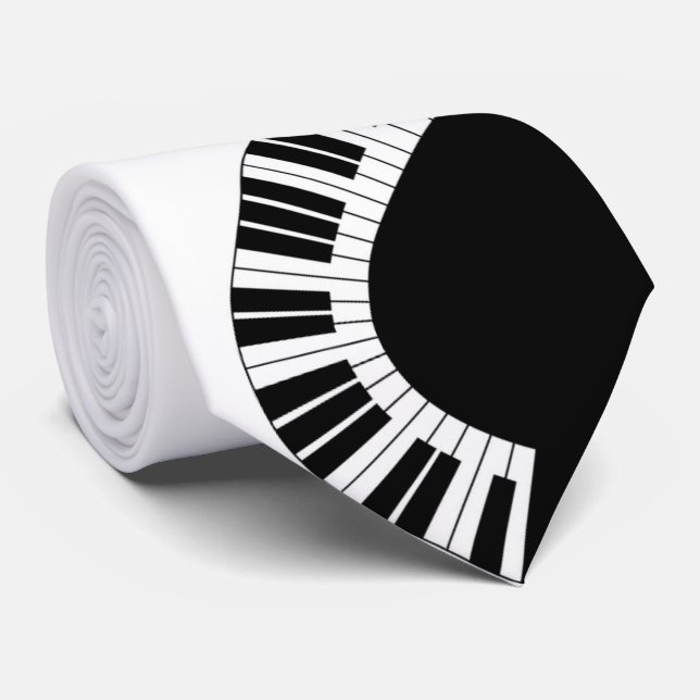 Pianissimo Piano Keyboard Music Tie (Rolled)