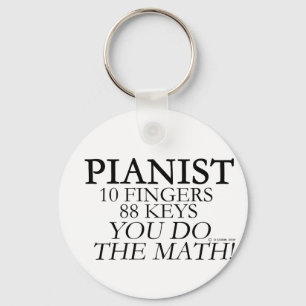 Pianist 10 Fingers 88 Keys Key Ring