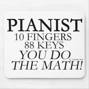 Pianist 10 Fingers 88 Keys Mouse Mat