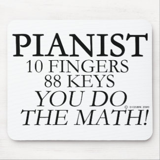 Pianist 10 Fingers 88 Keys Mouse Mat