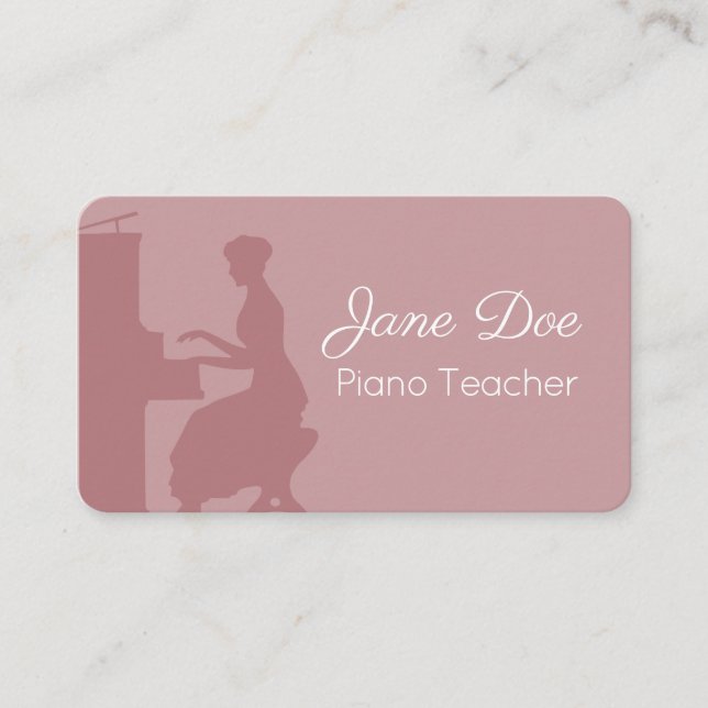 Pianist Business Card (Front)