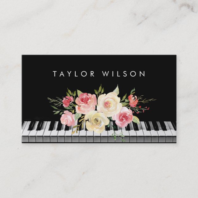 pianist business card (Front)