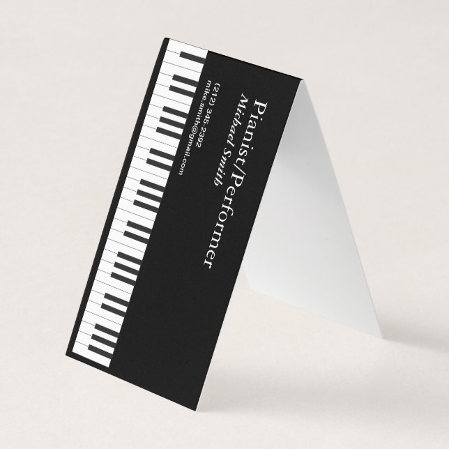 Pianist Business Card (Front)