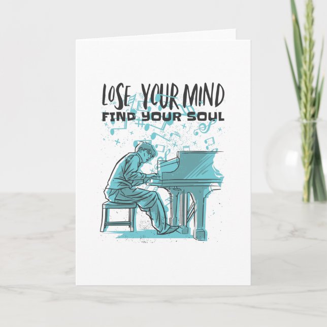 Pianist Gift Piano Saying Card (Front)