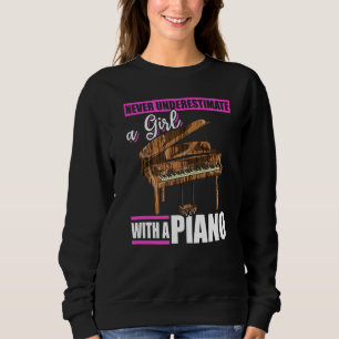 Pianist Girls Piano Player Women Music Musician Pi Sweatshirt