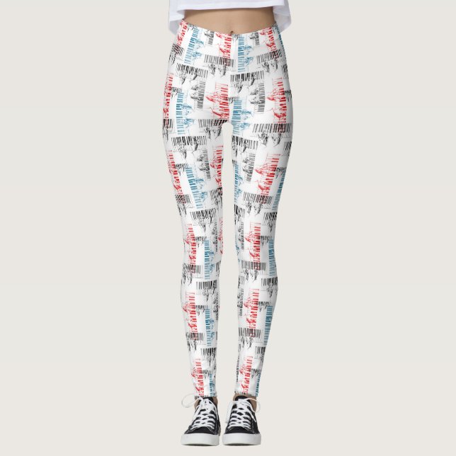 Pianist hands pattern leggings (Front)