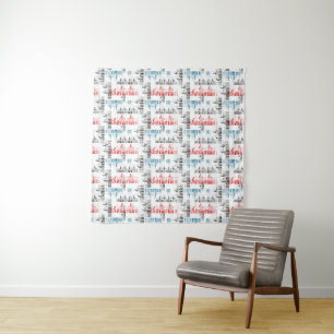 Pianist hands pattern tapestry
