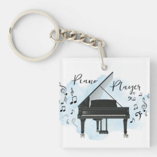 Pianist Musician Piano Player Keychain