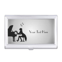 Pianist Personalised Business Card Case