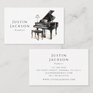 Pianist Piano Musician Teacher Business Card