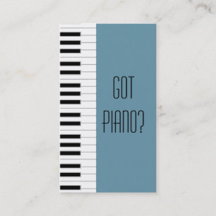 Pianist Piano Player Teacher Music Studio Musician Business Card