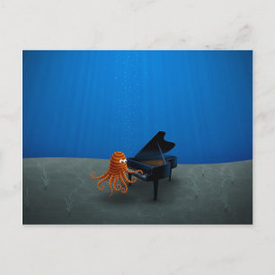 Pianist Postcard