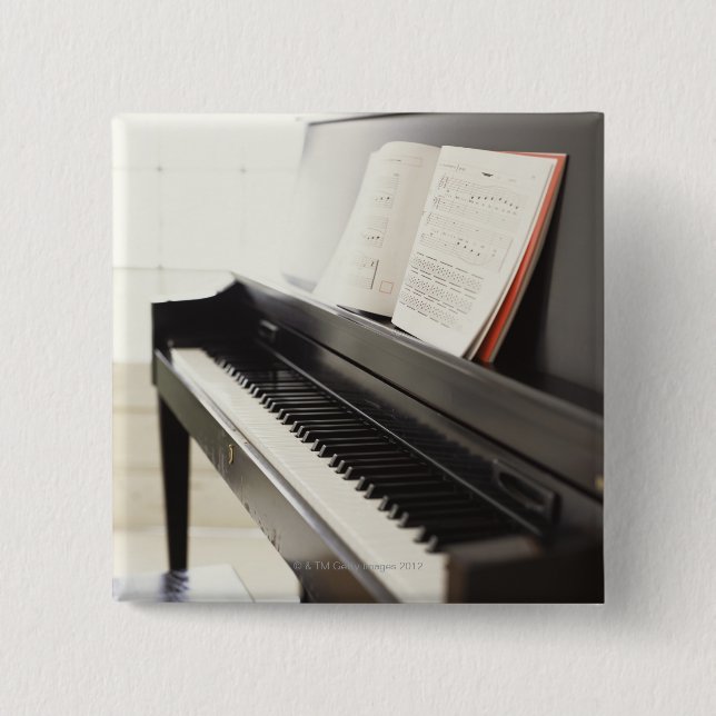 Piano 15 Cm Square Badge (Front)