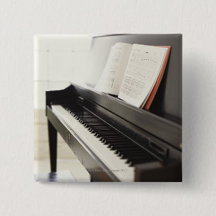 Piano 15 Cm Square Badge