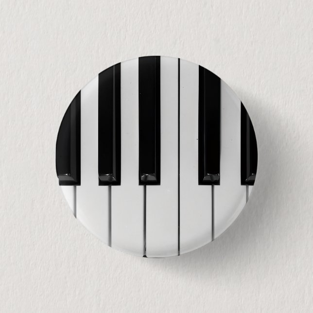 Piano 3 Cm Round Badge (Front)