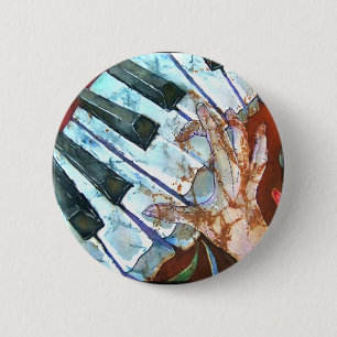 PIANO 6 CM ROUND BADGE