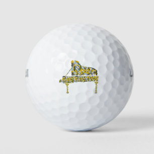 Piano abstract golf balls