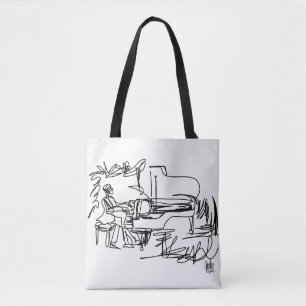 Piano  and Music Themed Tote