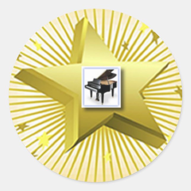 Piano Bears Musical Storybook Sticker (Front)