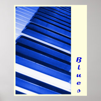 Piano Blues Poster