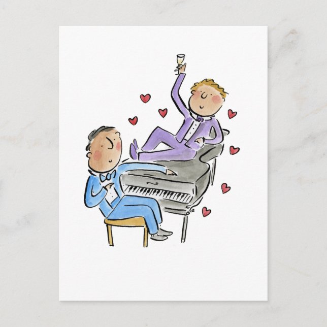 Piano Boys Postcard (Front)