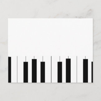Piano Brief Briefkaart Postcard