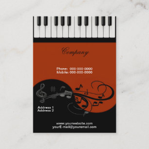 Piano Business Card