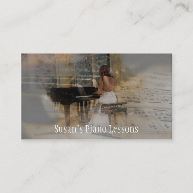Piano Business Card (Front)