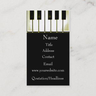 Piano Business Card