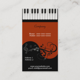 Piano Business Card