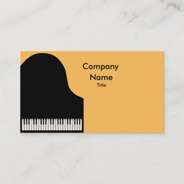 Piano Business Card (Front)