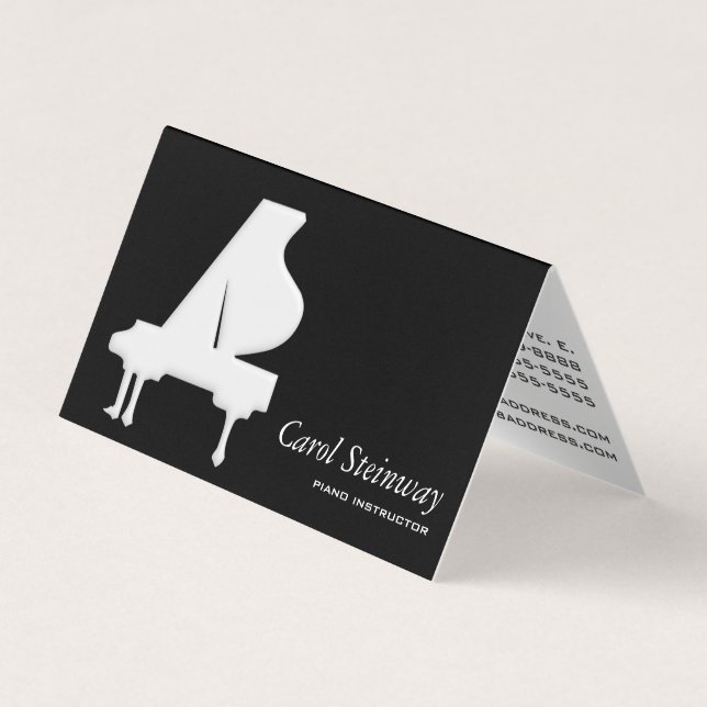 Piano Business Card (Front)