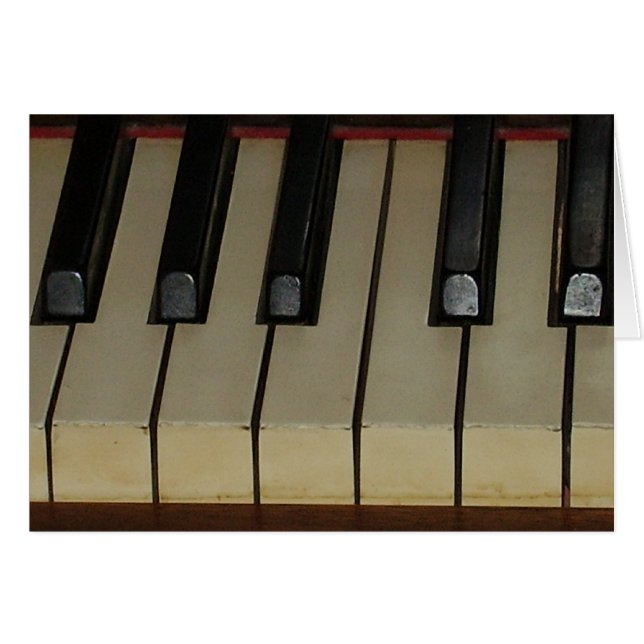Piano Card (Front Horizontal)