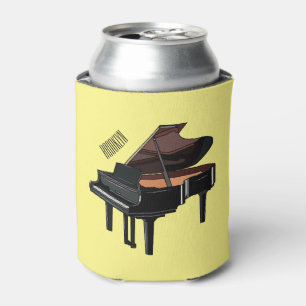 Piano cartoon illustration can cooler