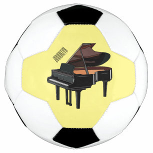 Piano cartoon illustration football