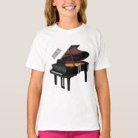 Piano cartoon illustration