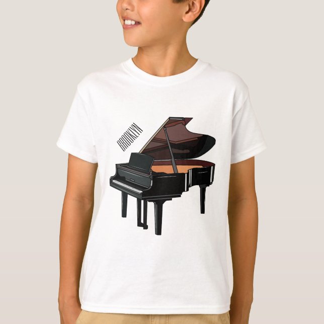 Piano cartoon illustration T-Shirt (Front)