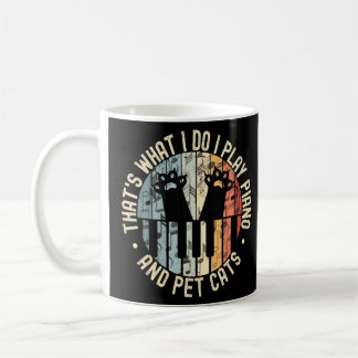 Piano Cat  Keyboard Player  Cats Musician  Coffee Mug