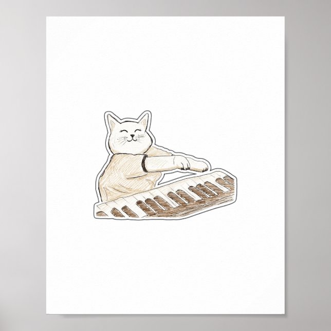 Piano Cat Poster (Front)