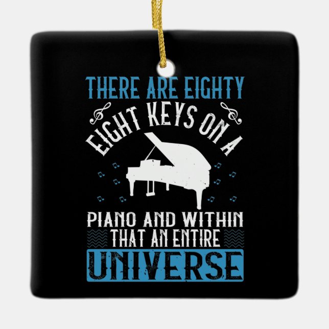 Piano - ceramic ornament (Front)