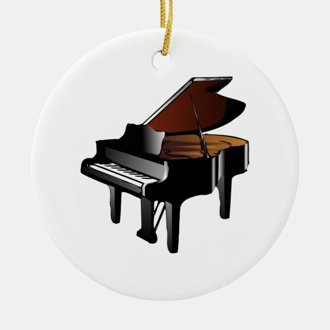 Piano Ceramic Tree Decoration (Front)