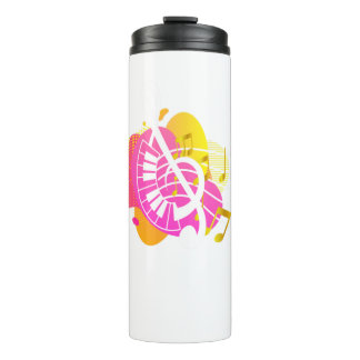 Piano Clef Piano Sheet Music Thermal Tumbler