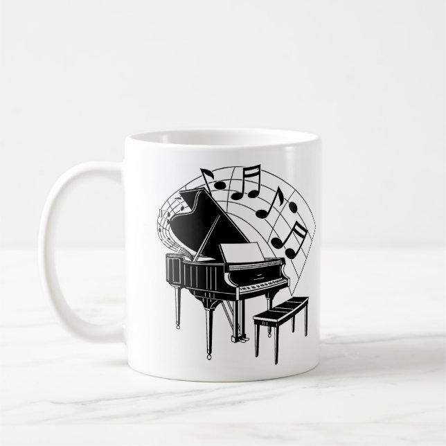 Piano Coffee Mug (Left)